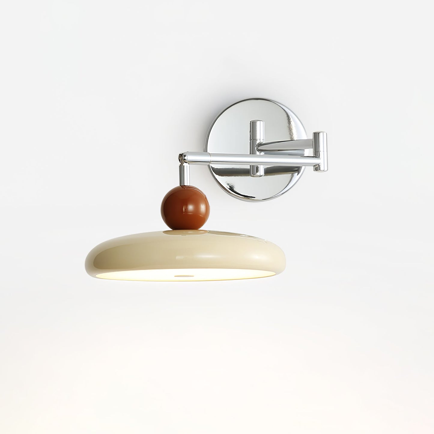 Lola Swing Arm Wall Lamp with LED Light - Chrome Finish