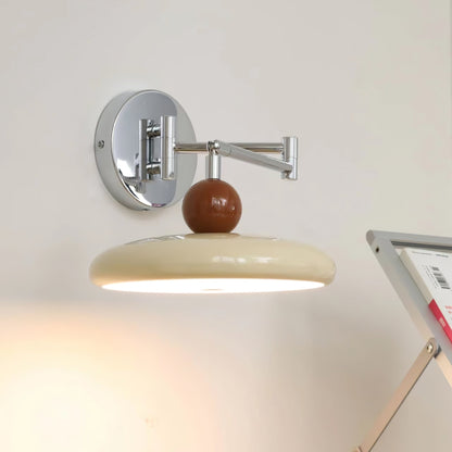 Lola Swing Arm Wall Lamp with LED Light - Chrome Finish