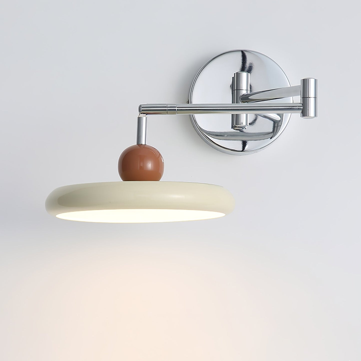 Lola Swing Arm Wall Lamp with LED Light - Chrome Finish