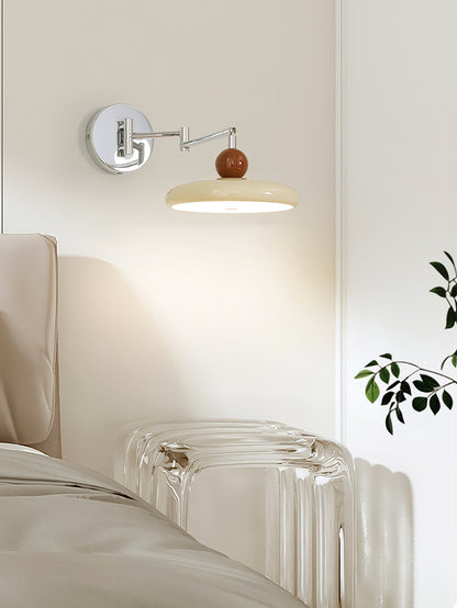 Lola Swing Arm Wall Lamp with LED Light - Chrome Finish