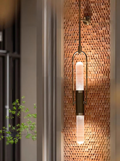Long Arc Glass Wall Lamp - Modern LED Indoor Sconce