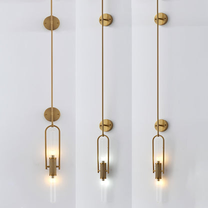 Long Arc Glass Wall Lamp - Modern LED Indoor Sconce
