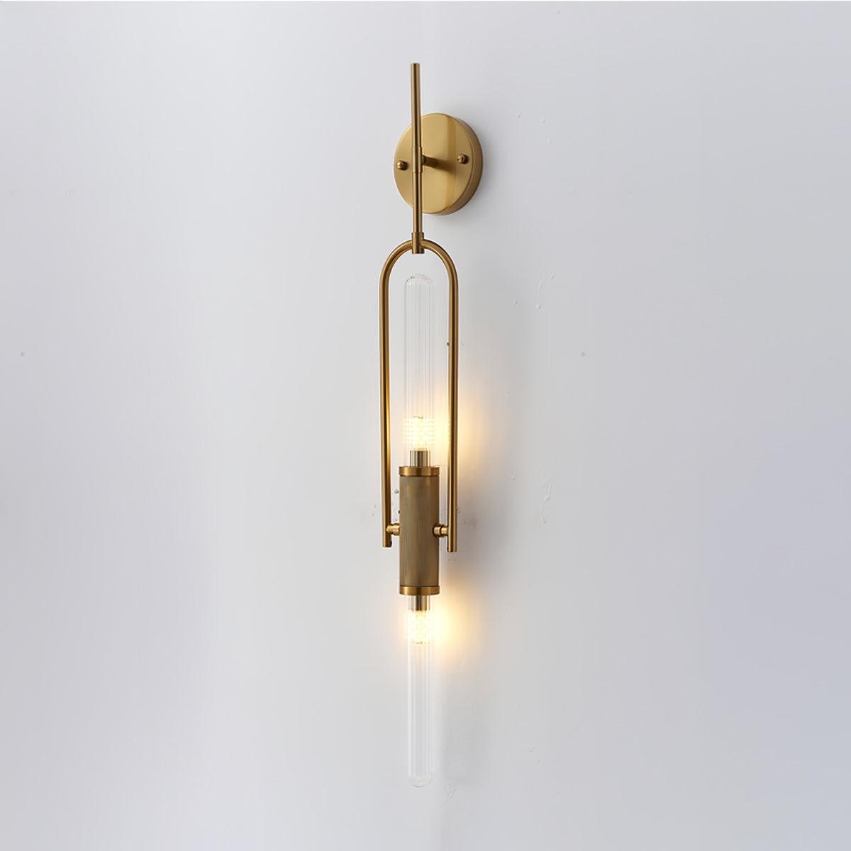 Long Arc Glass Wall Lamp - Modern LED Indoor Sconce