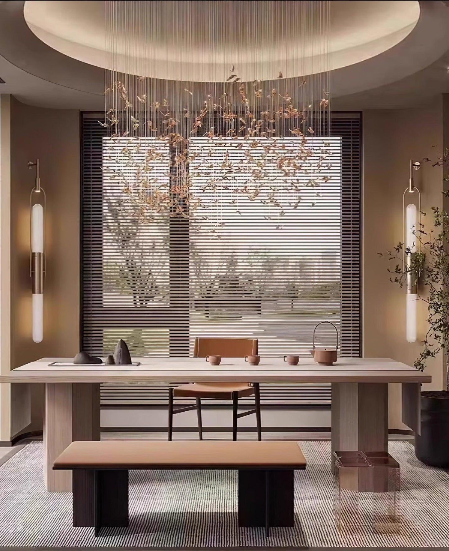 Long Arc Glass Wall Lamp - Modern LED Indoor Sconce