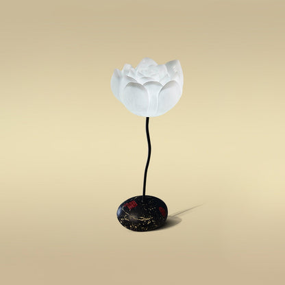 Lotus Floor Lamp with LED, Indoor Floral Design, Pink