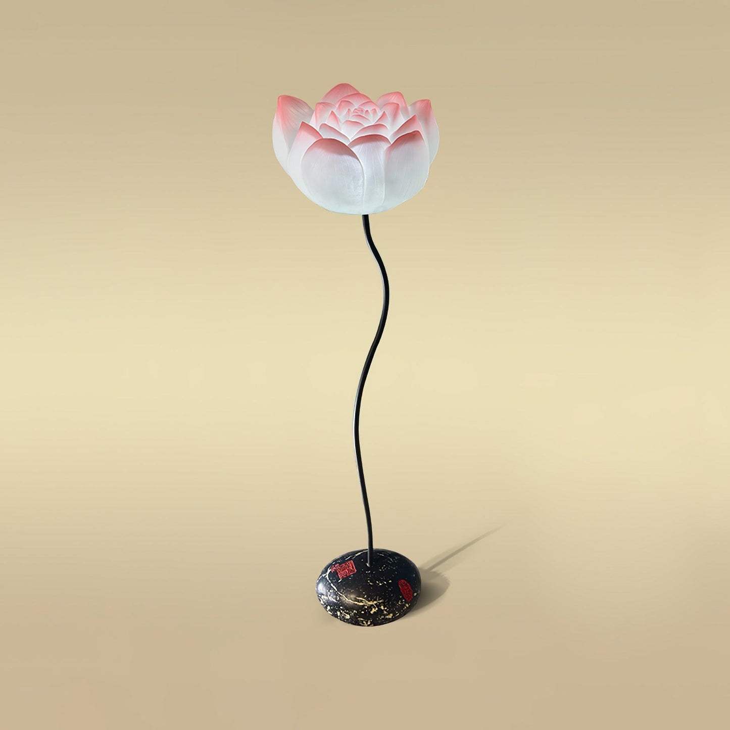 Lotus Floor Lamp with LED, Indoor Floral Design, Pink
