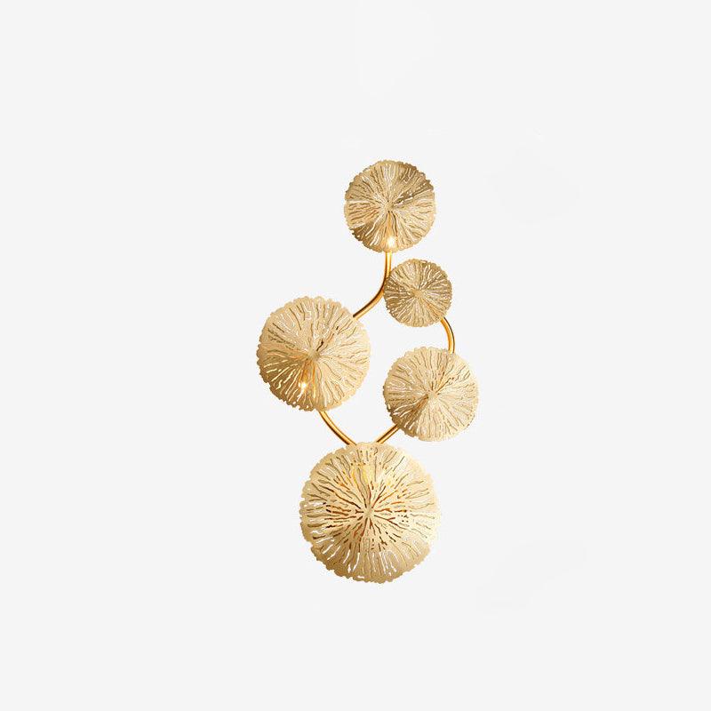 Lotus Leaf Wall Sconce LED Light Fixture for Indoor Use