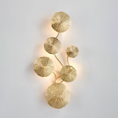 Lotus Leaf Wall Sconce LED Light Fixture for Indoor Use