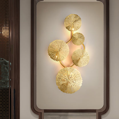 Lotus Leaf Wall Sconce LED Light Fixture for Indoor Use