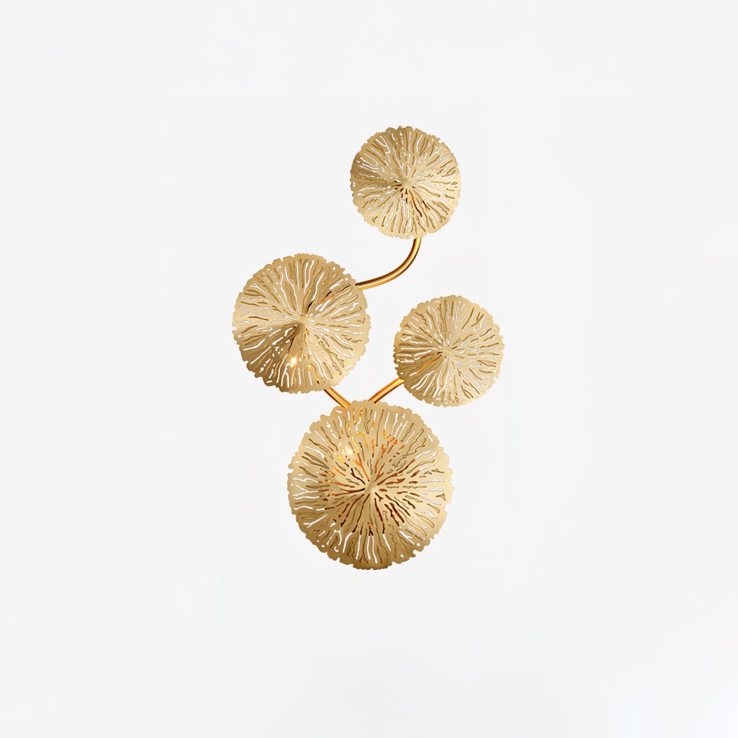 Lotus Leaf Wall Sconce LED Light Fixture for Indoor Use