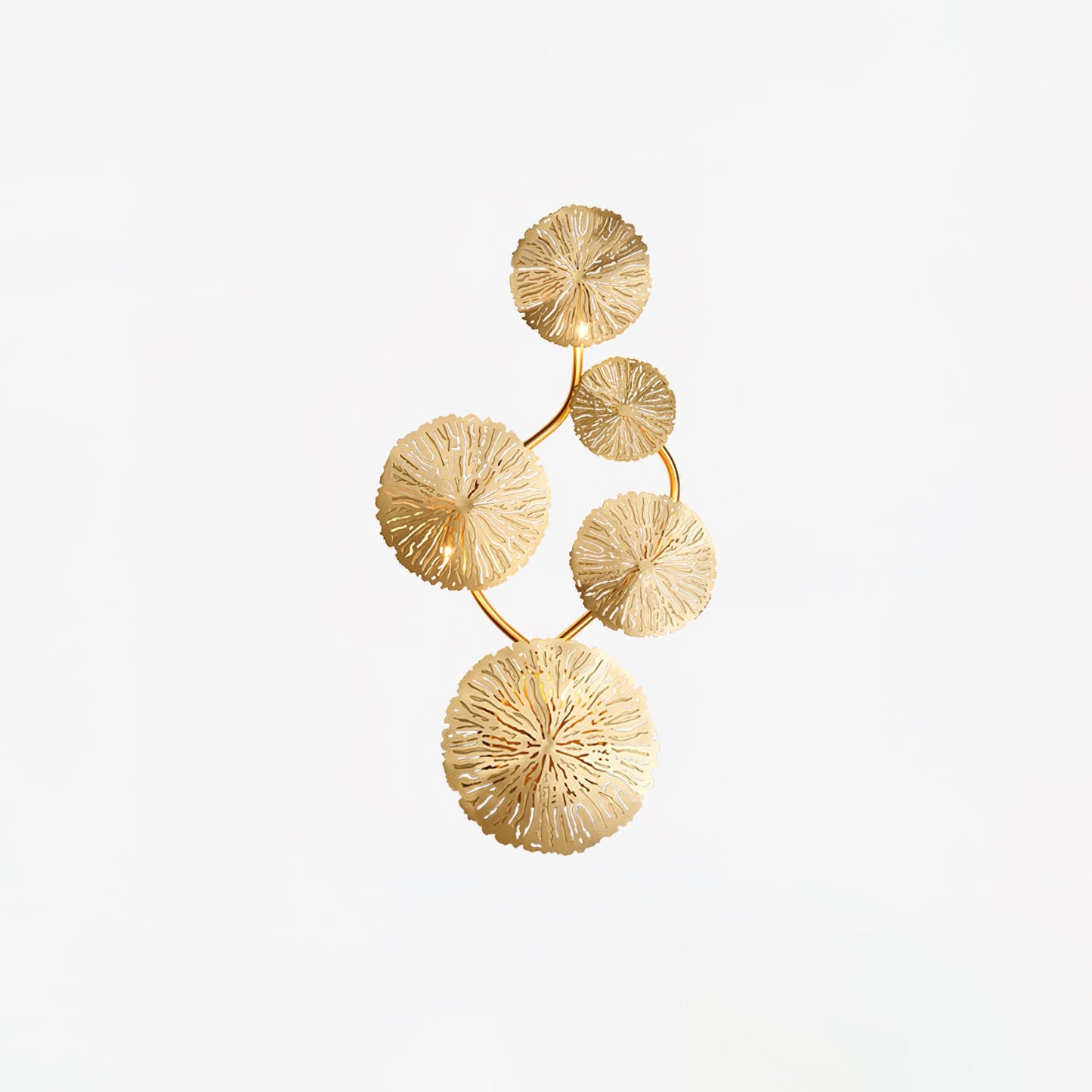 Lotus Leaf Wall Sconce LED Light Fixture for Indoor Use