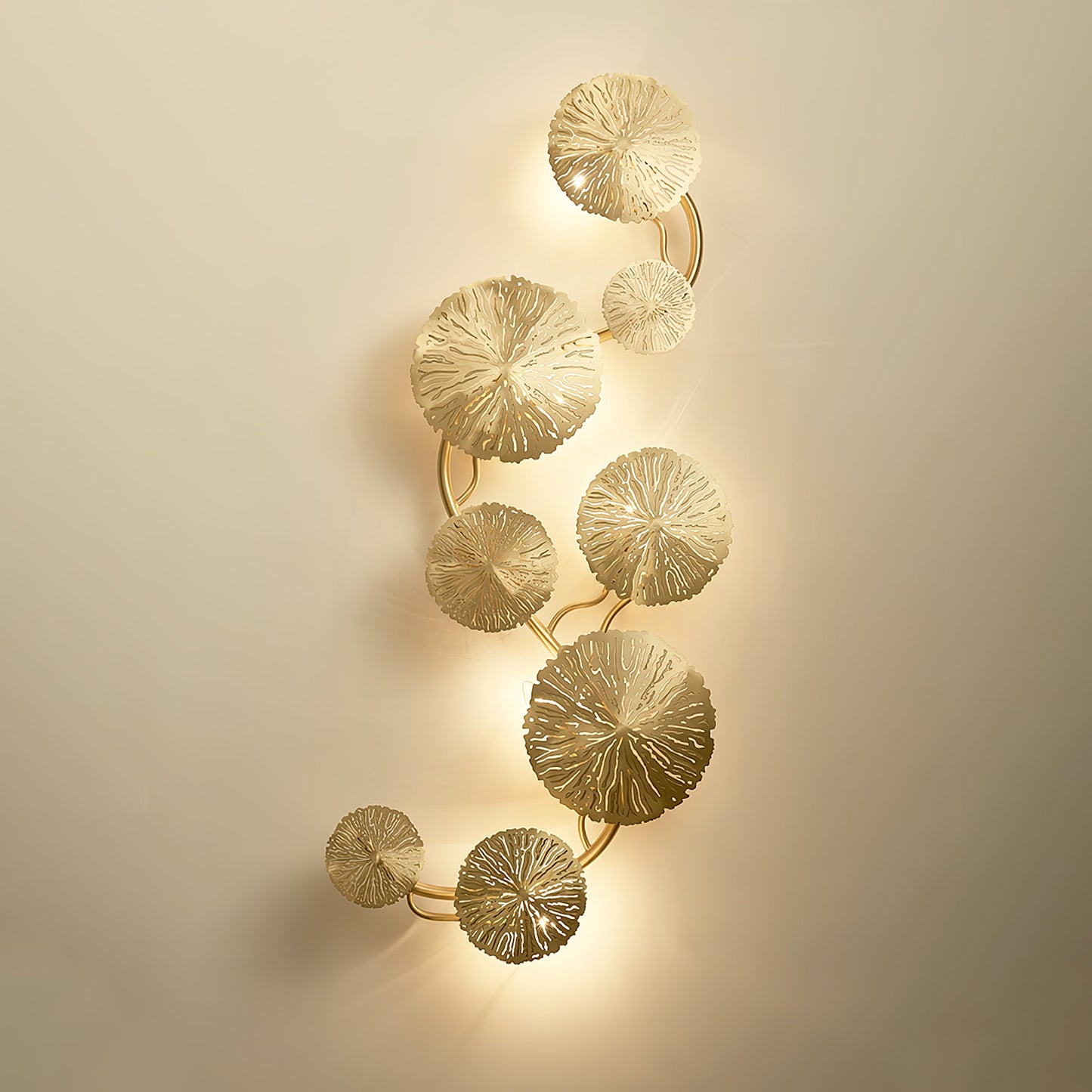Lotus Leaf Wall Sconce LED Light Fixture for Indoor Use