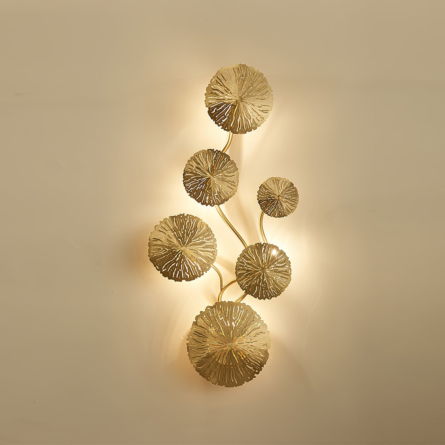 Lotus Leaf Wall Sconce LED Light Fixture for Indoor Use