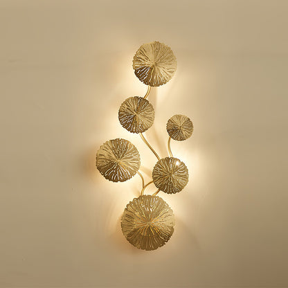 Lotus Leaf Wall Sconce LED Light Fixture for Indoor Use