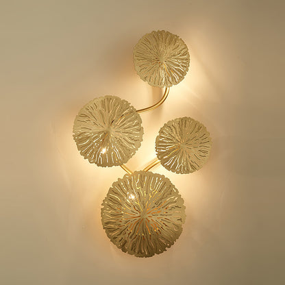 Lotus Leaf Wall Sconce LED Light Fixture for Indoor Use
