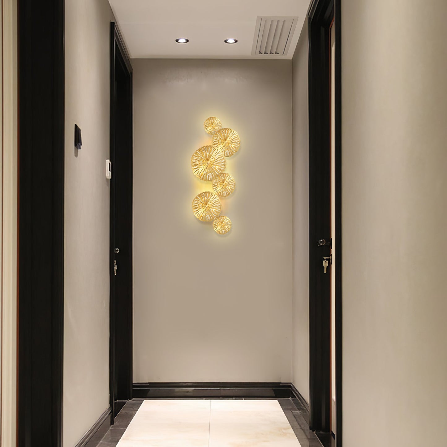 Lotus Leaf Wall Sconce LED Light Fixture for Indoor Use
