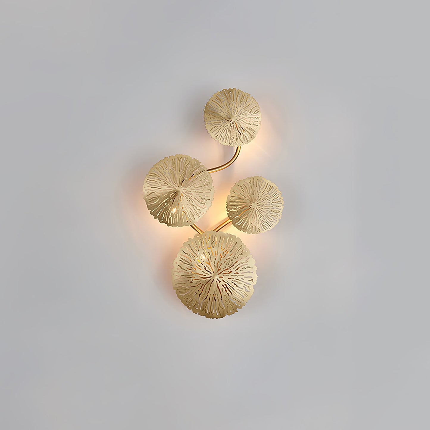 Lotus Leaf Wall Sconce LED Light Fixture for Indoor Use