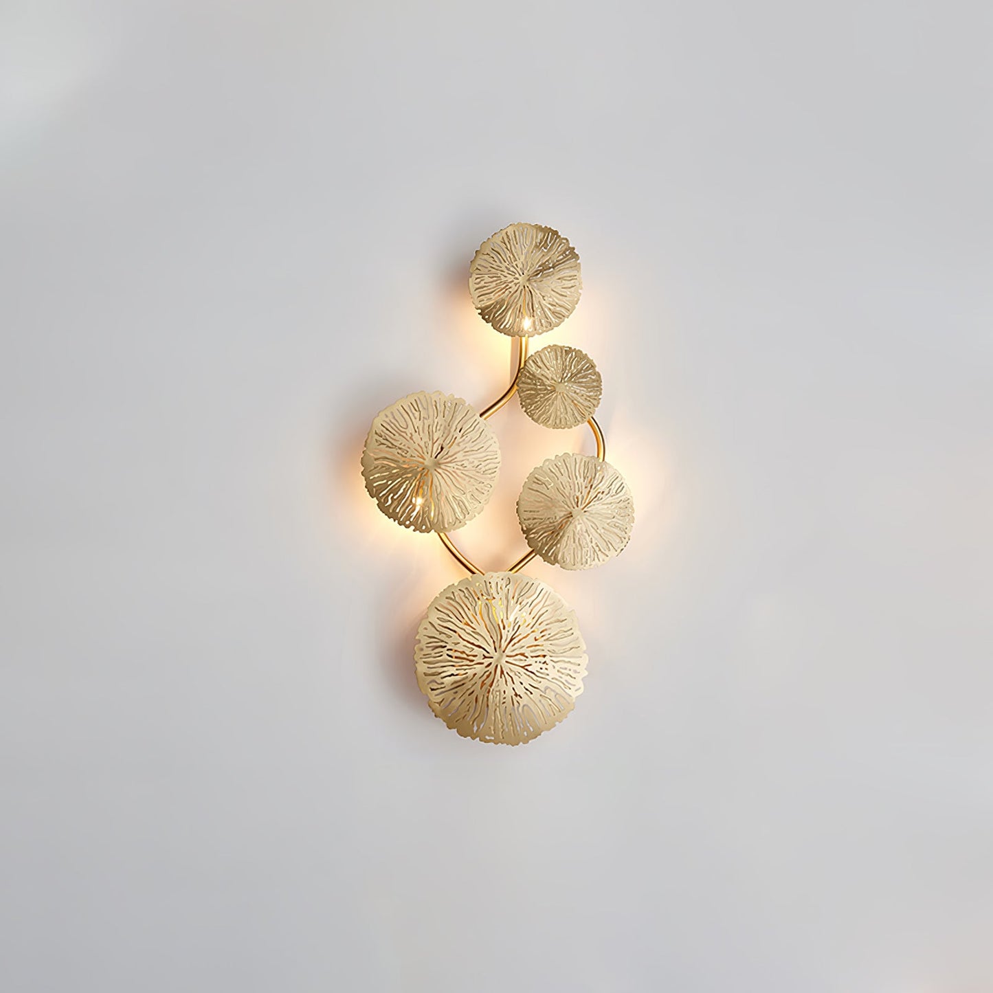 Lotus Leaf Wall Sconce LED Light Fixture for Indoor Use