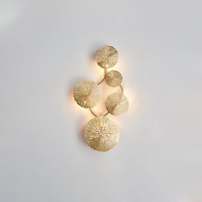 Lotus Leaf Wall Sconce LED Light Fixture for Indoor Use