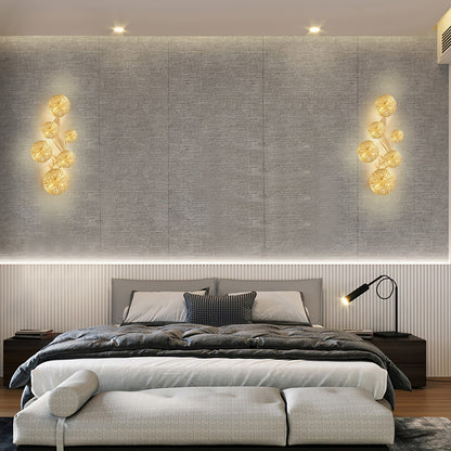 Lotus Leaf Wall Sconce LED Light Fixture for Indoor Use