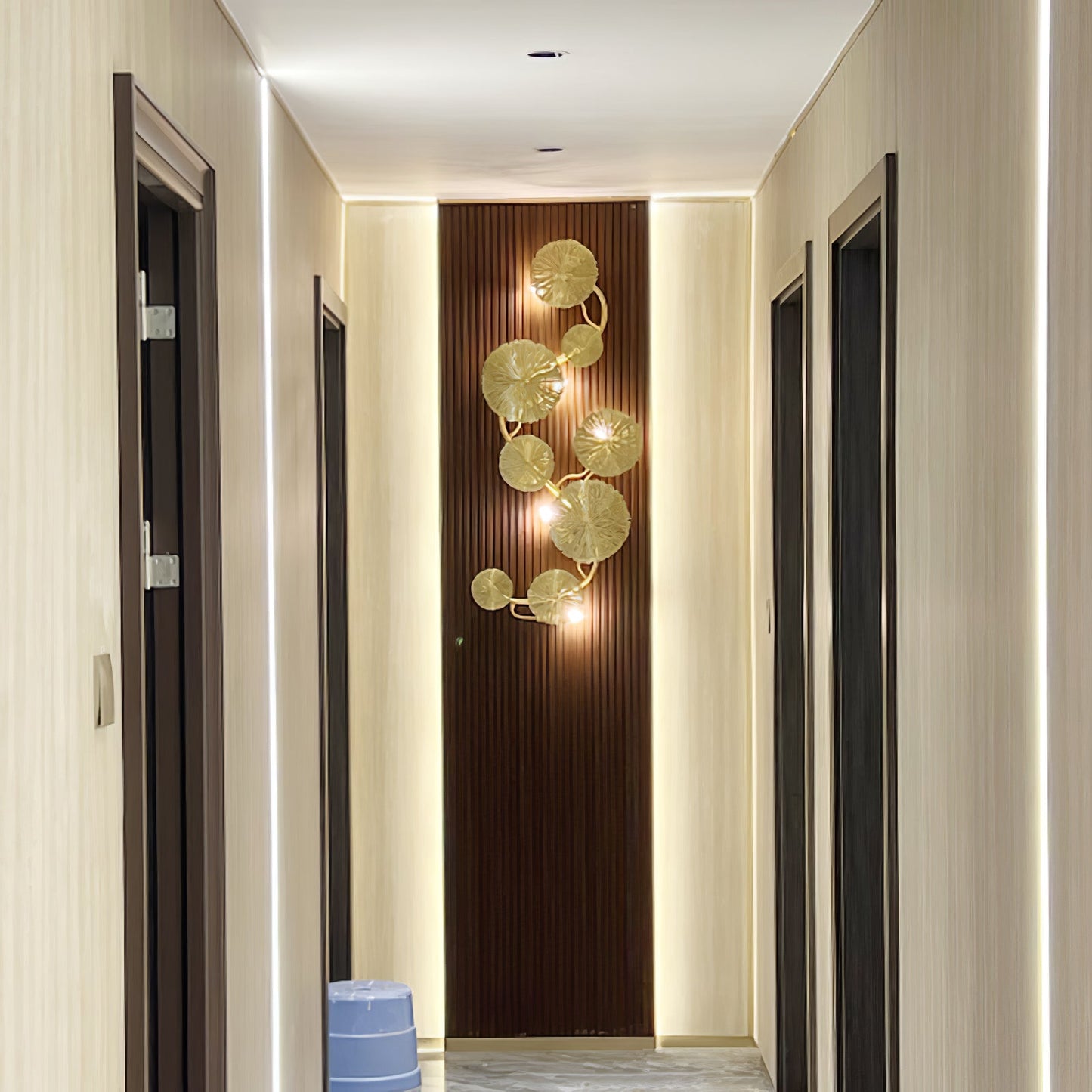 Lotus Leaf Wall Sconce LED Light Fixture for Indoor Use