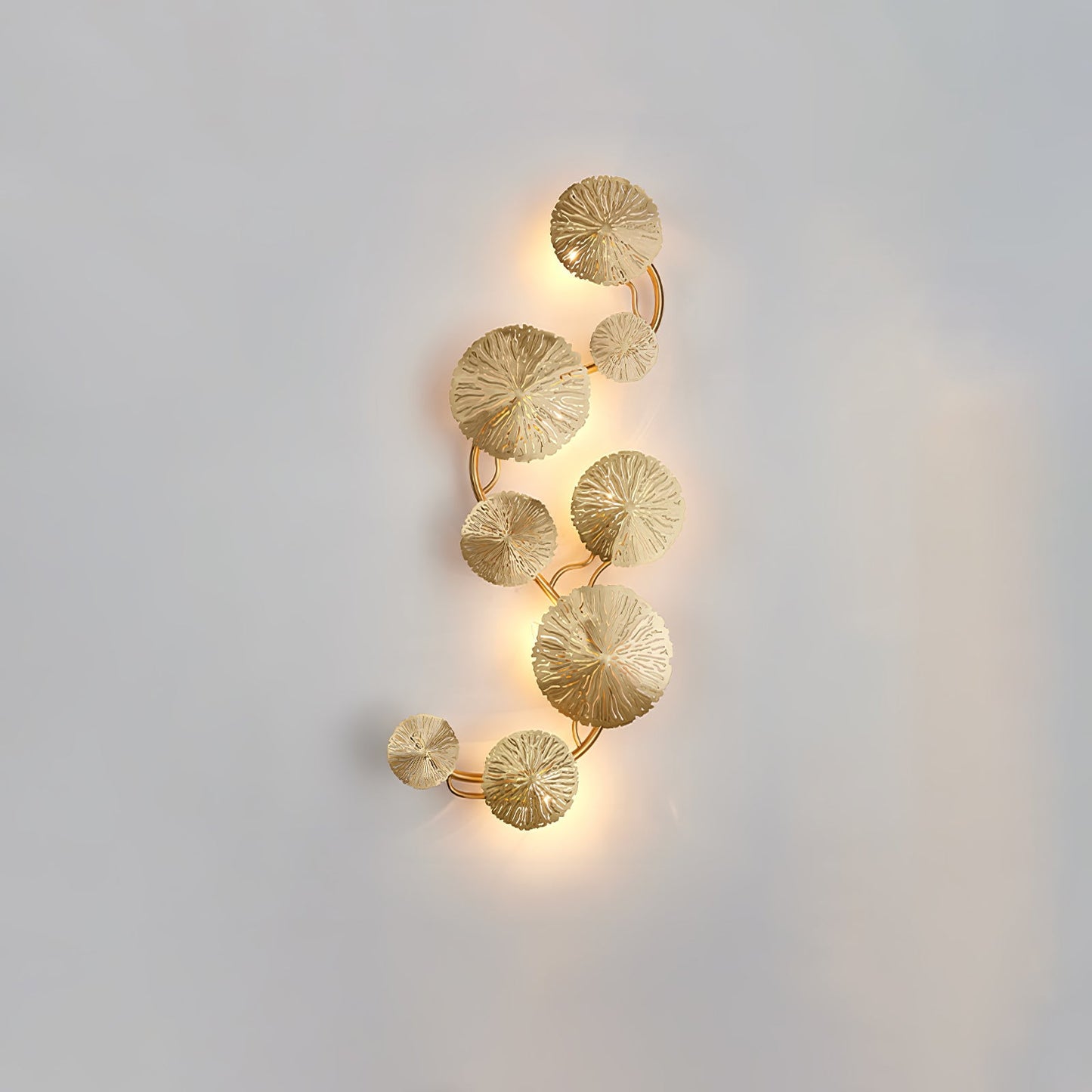 Lotus Leaf Wall Sconce LED Light Fixture for Indoor Use