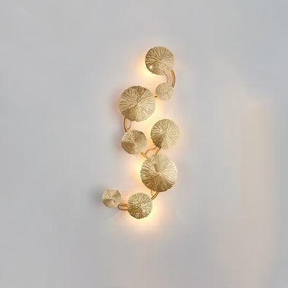 Lotus Leaf Wall Sconce LED Light Fixture for Indoor Use