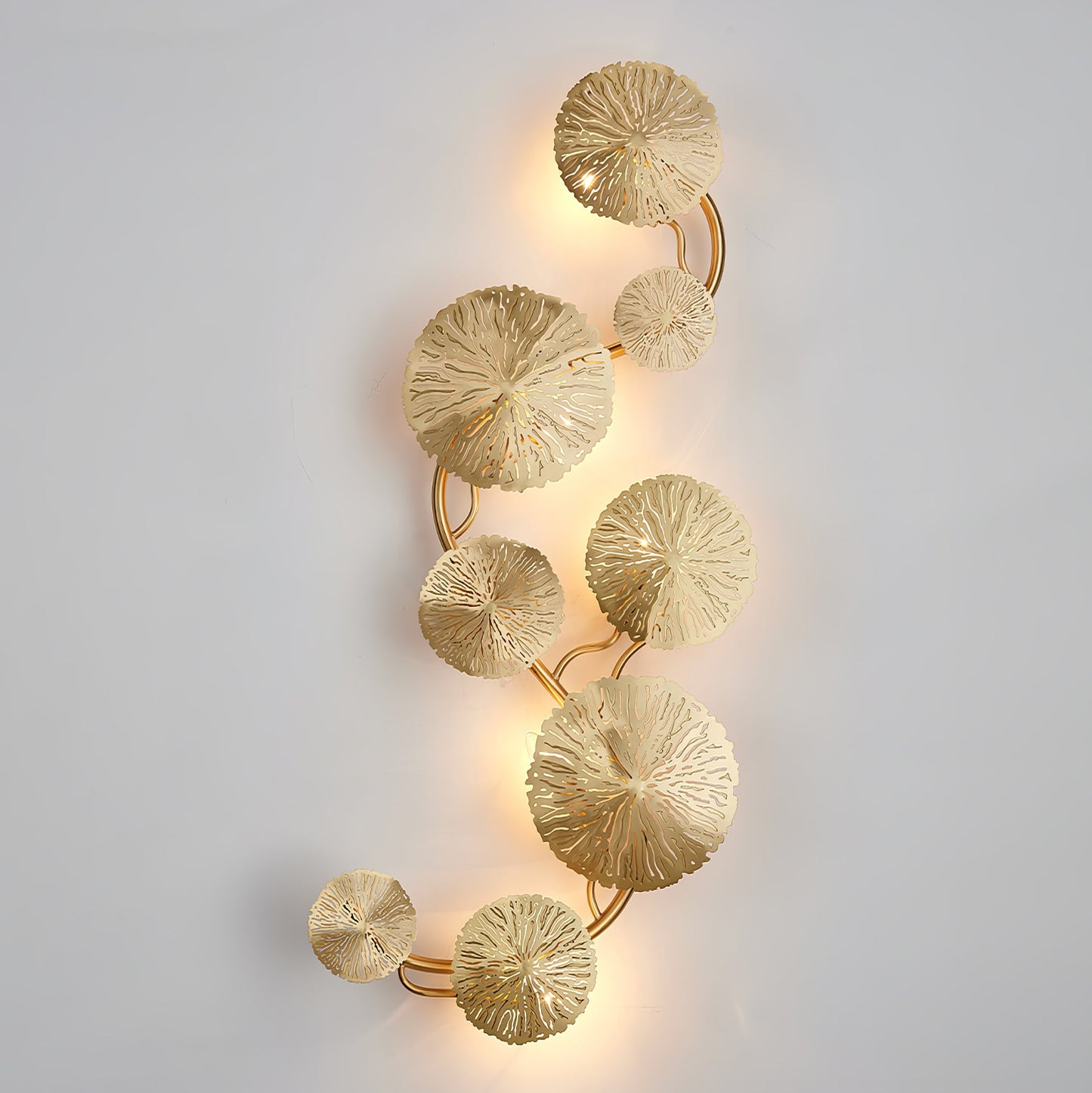 Lotus Leaf Wall Sconce LED Light Fixture for Indoor Use