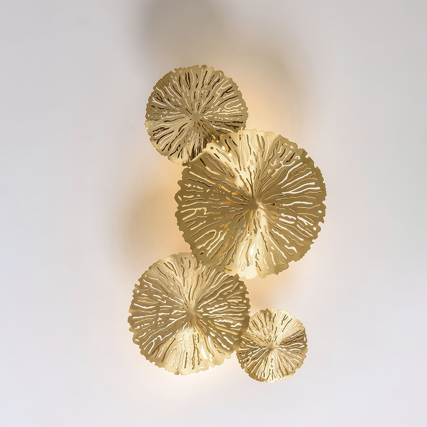 Lotus Leaf Wall Sconce LED Light Fixture for Indoor Use