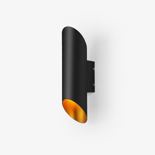 Lucide Quirijn Wall Lamp Black and Gold LED Indoor Light