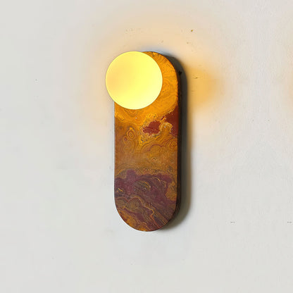 Lucie Wall Lamp - Indoor LED Marble Fixture, Mid-Century Design