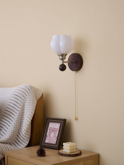Lucille Wall Lamp - Hexagonal Glass Shade, Indoor Lighting