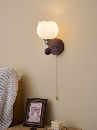Lucille Wall Lamp - Hexagonal Glass Shade, Indoor Lighting