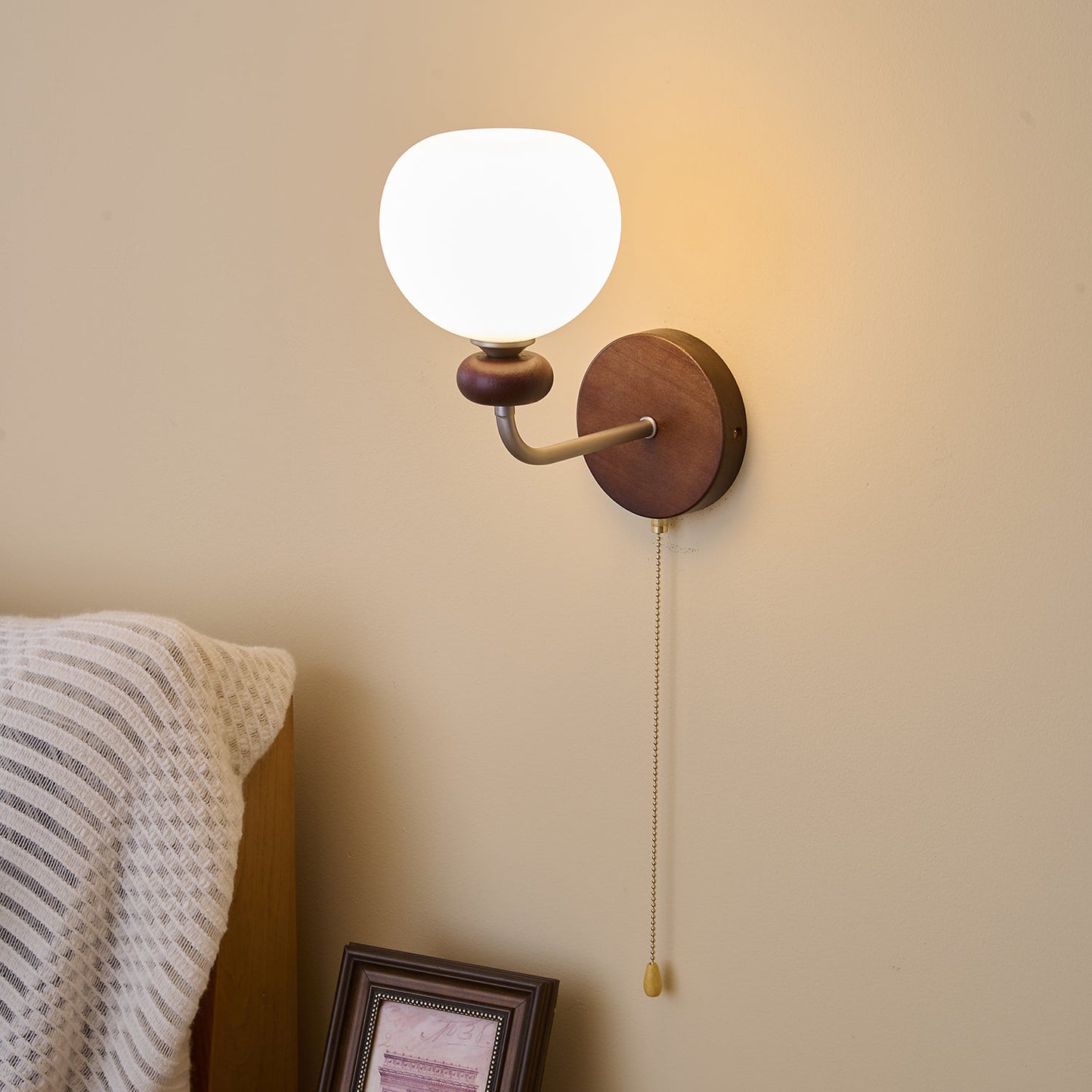 Lucille Wall Lamp - Hexagonal Glass Shade, Indoor Lighting