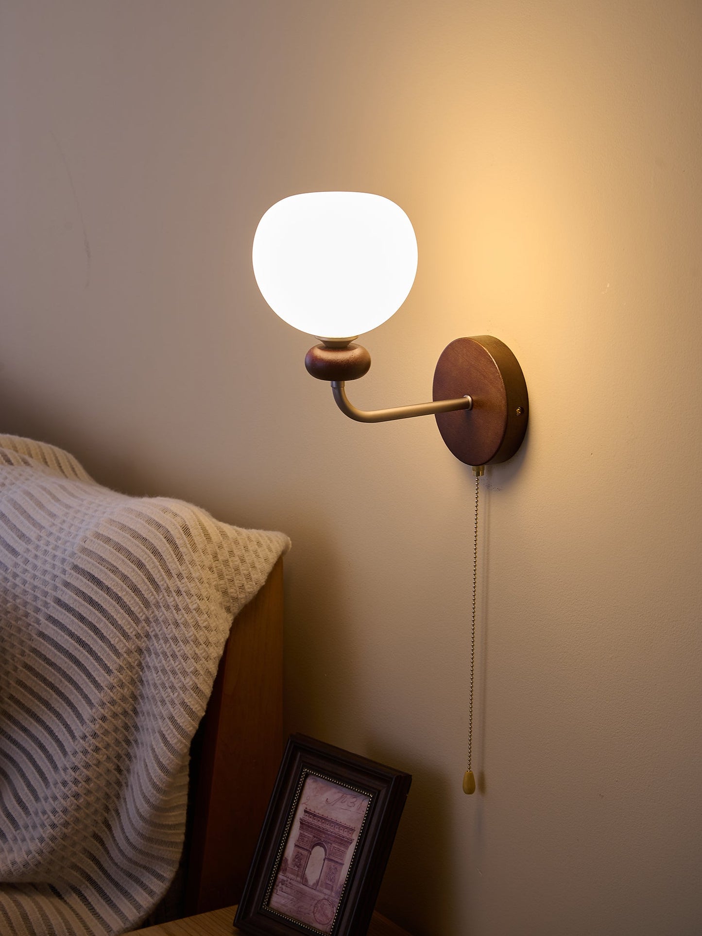 Lucille Wall Lamp - Hexagonal Glass Shade, Indoor Lighting