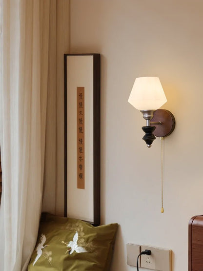 Lucille Wall Lamp - Hexagonal Glass Shade, Indoor Lighting