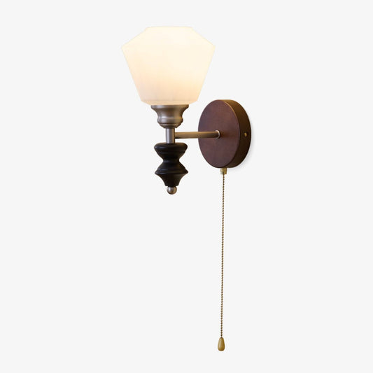 Lucille Wall Lamp - Hexagonal Glass Shade, Indoor Lighting