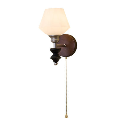 Lucille Wall Lamp - Hexagonal Glass Shade, Indoor Lighting