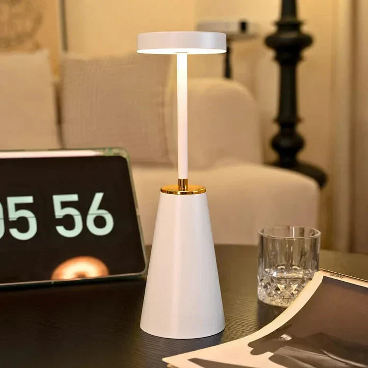 LumiFlex Wireless Table Lamp – LED Light, 3-Color Dimming, Touch Control, 4000mAh Battery, Waterproof