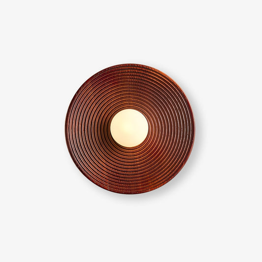 Lumina Contour Wooden Sconce LED Wall Light - Handcrafted