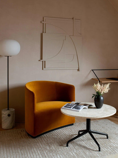 Jwda Floor Lamp with Marble Base and LED Light, Indoor