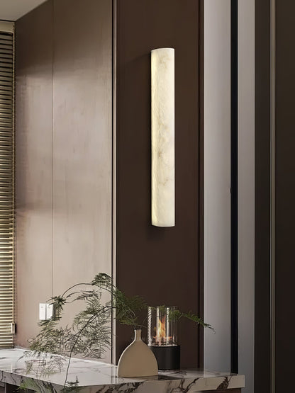 Luminara Alabaster Wall Sconce with Integrated LED Light