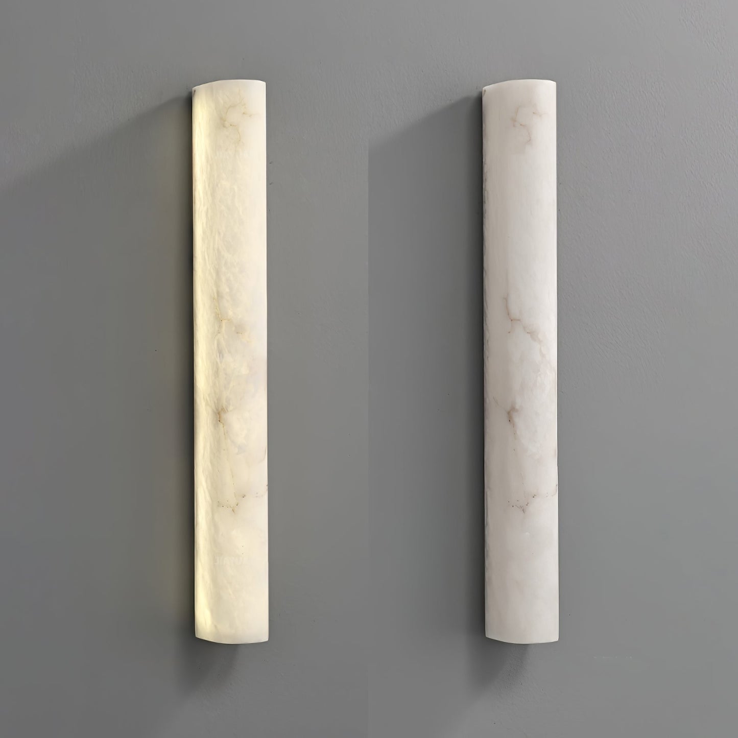 Luminara Alabaster Wall Sconce with Integrated LED Light