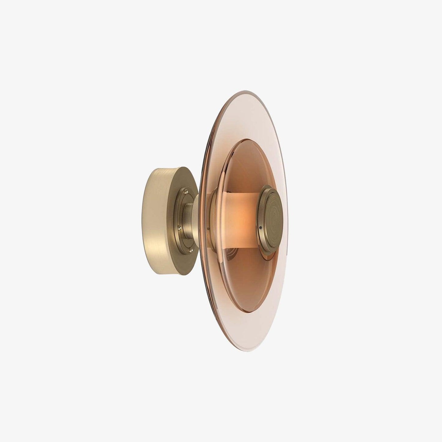 Luna A Disc Sconce - LED Wall Light in Black or Gold