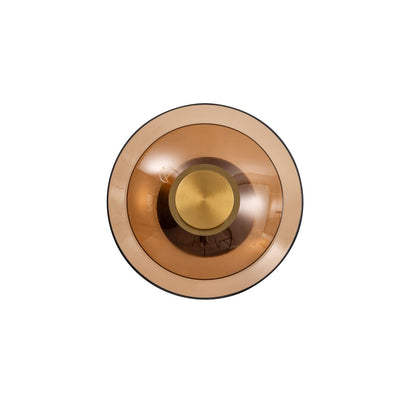 Luna A Disc Sconce - LED Wall Light in Black or Gold