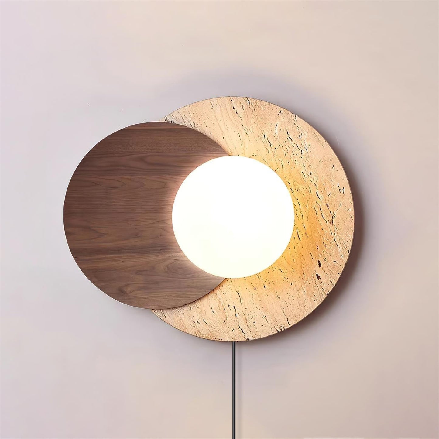 Lunar Eclipse Plug-in Wall Lamp - LED Indoor Light Fixture