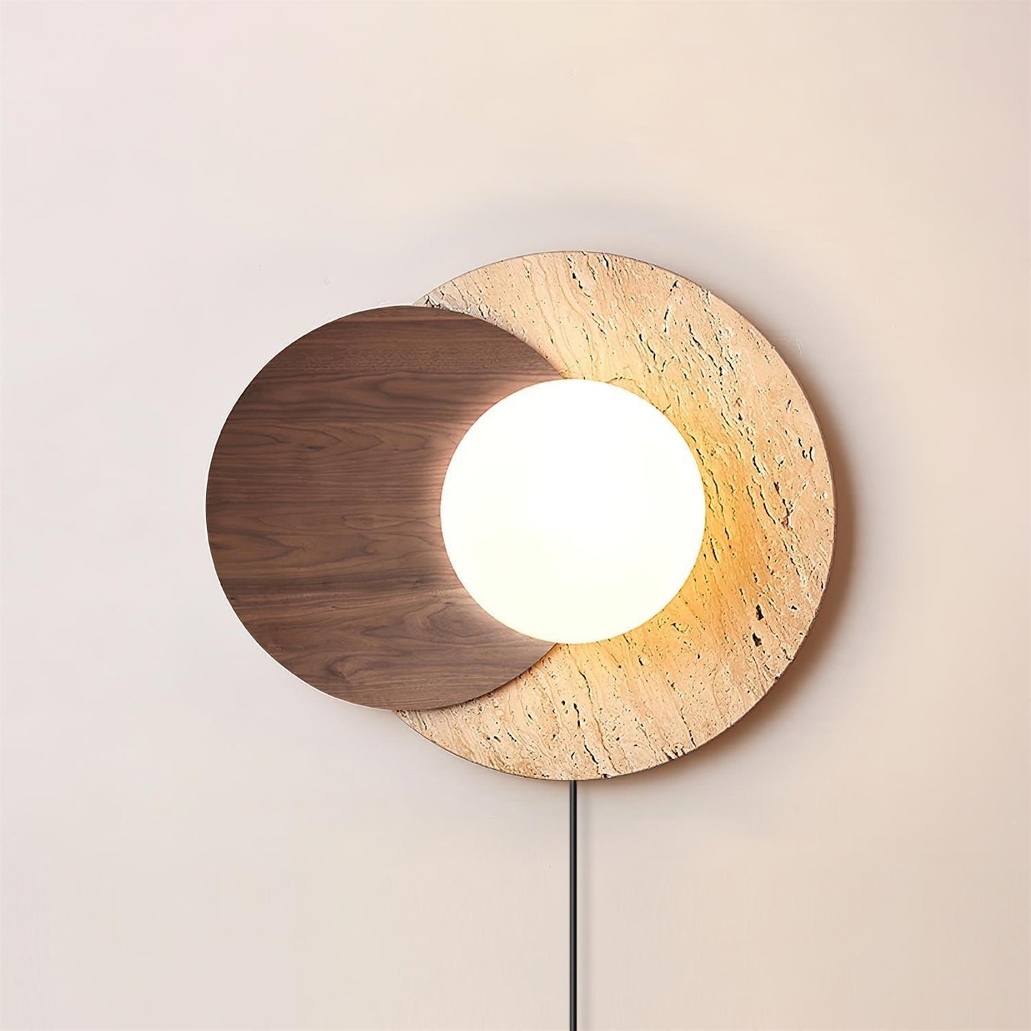 Lunar Eclipse Plug-in Wall Lamp - LED Indoor Light Fixture
