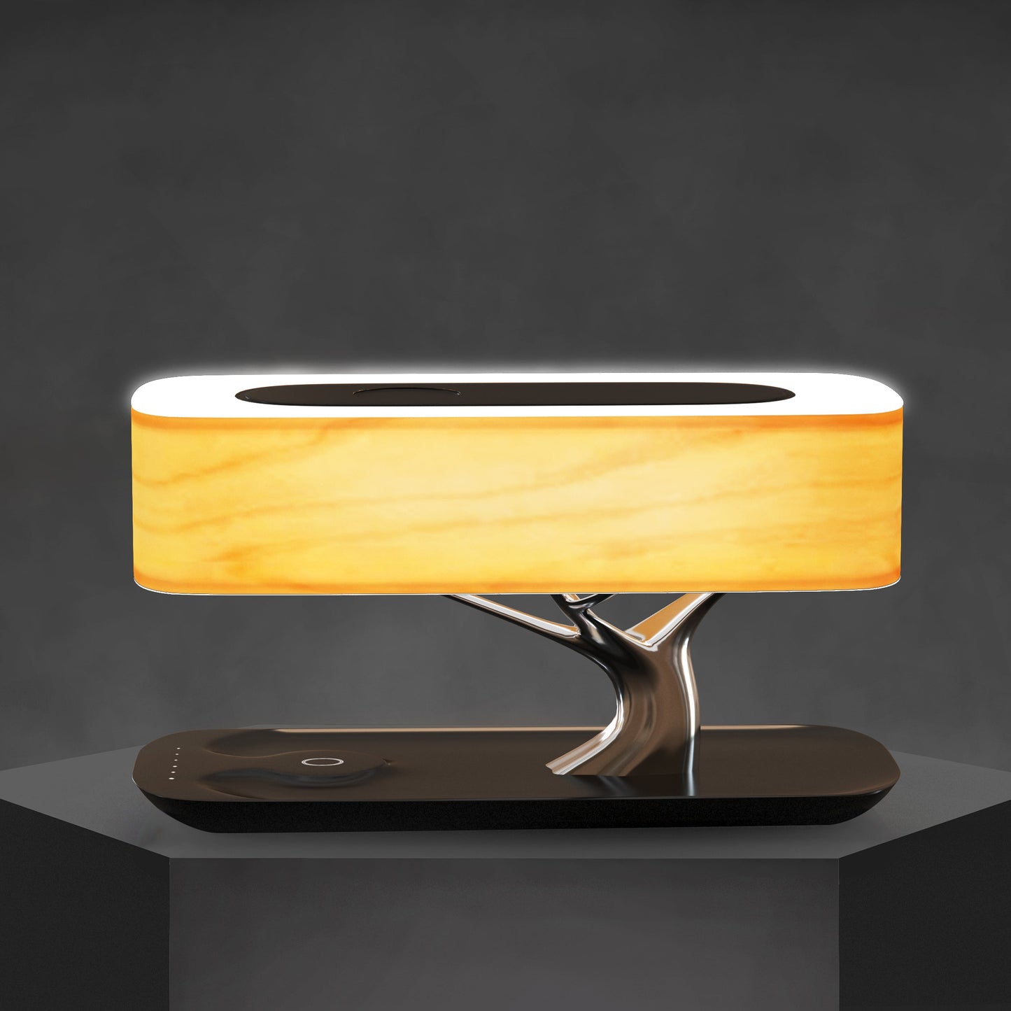 Verona Smart LED Table Lamp - Wireless Charging, Bluetooth Speaker & Dimmable Light