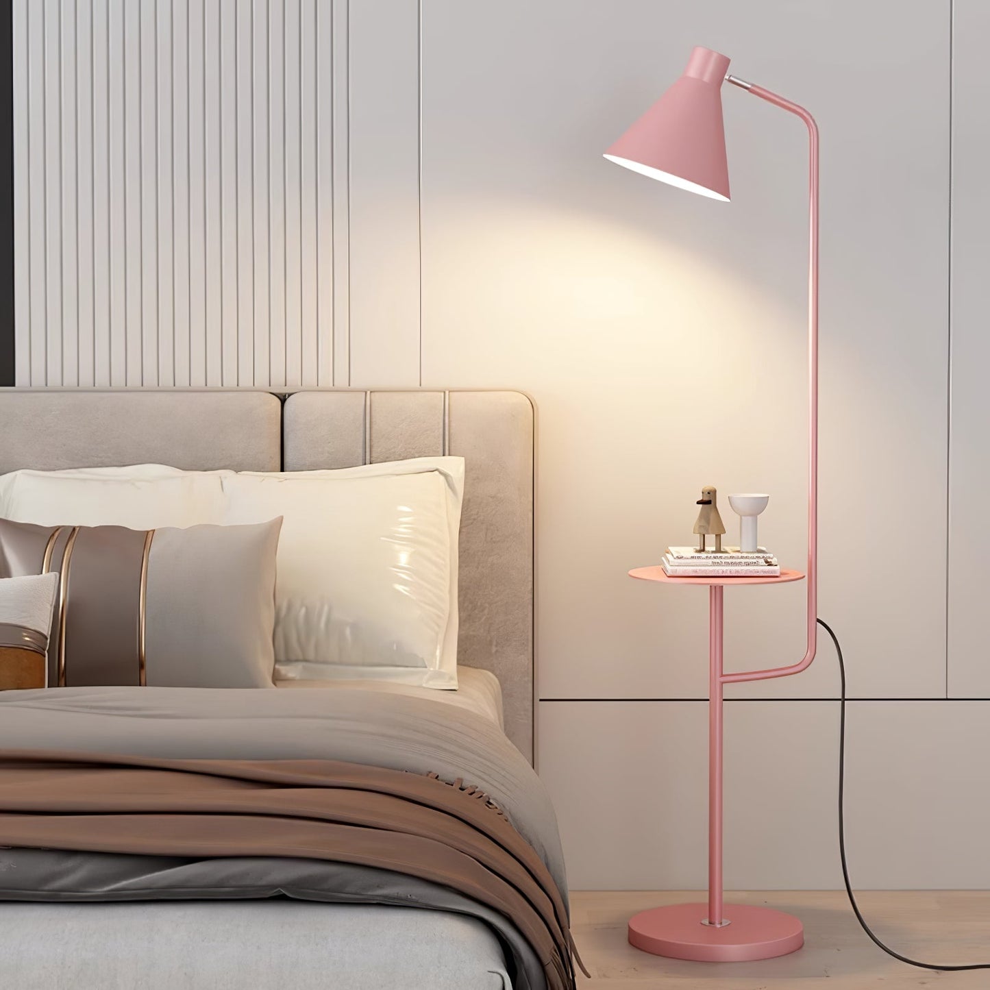 Macaroon Floor Lamp with Tray - LED Indoor Lighting