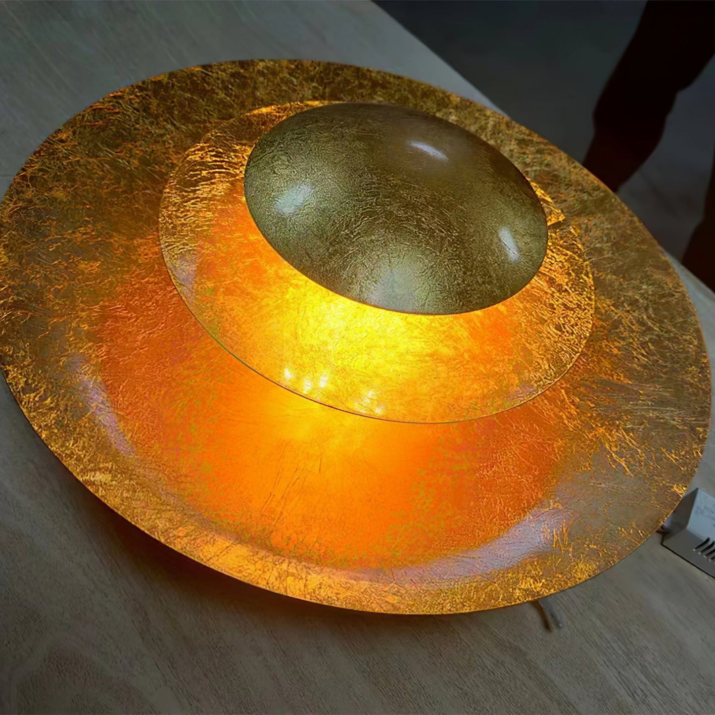 Machine Wall Lamp with LED Lighting - Modern Gold Design